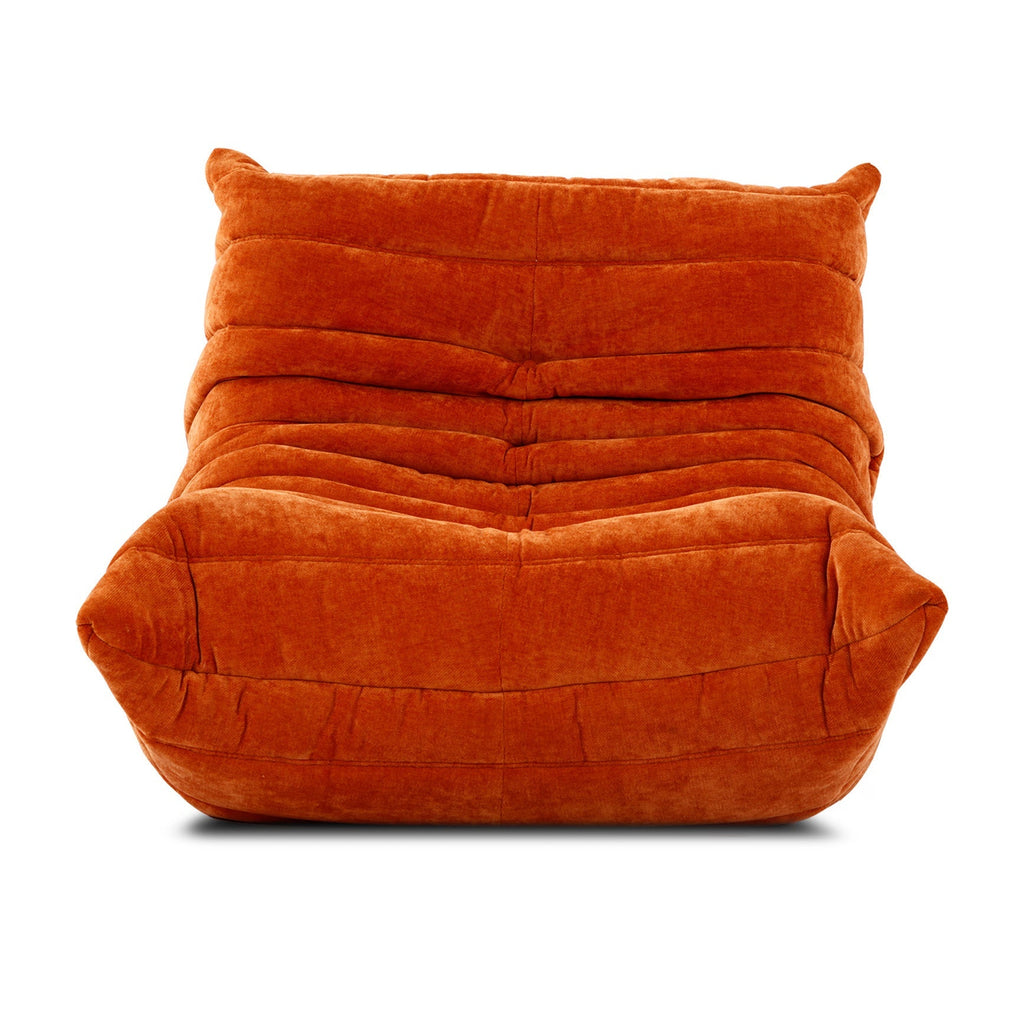 Luxurious Michel Ducaroy-inspired Togo sofa chair in custom-order leather for sophisticated living spaces.