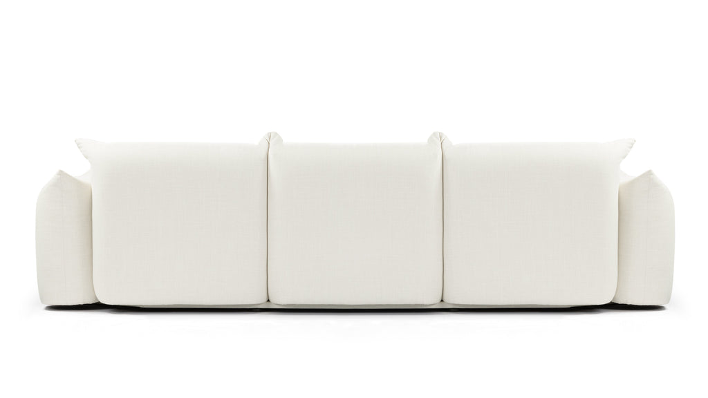 Close-up of Marenco sofa¡¯s deep seats and fire-resistant, non-toxic materials.