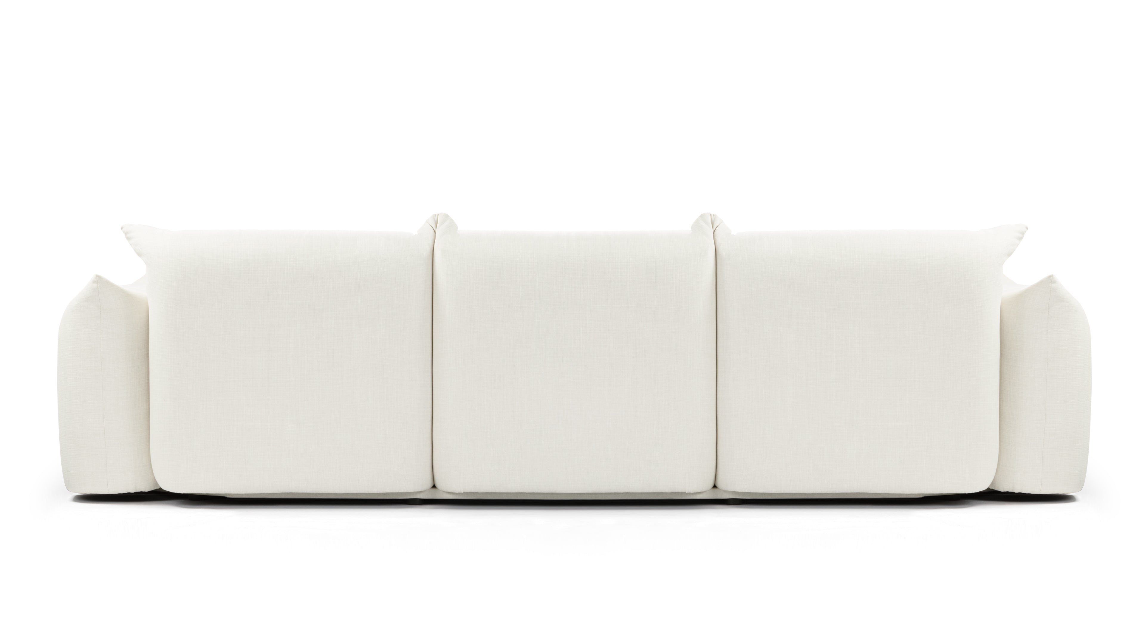 Close-up of Marenco sofa¡¯s deep seats and fire-resistant, non-toxic materials.