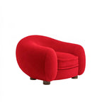 Boucle Curved Armchair 38¡Á40¡Á30" Pearl Boucle
