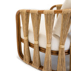 Strings Attached Lounge Chair - Coastal Rattan & Abaca Rope