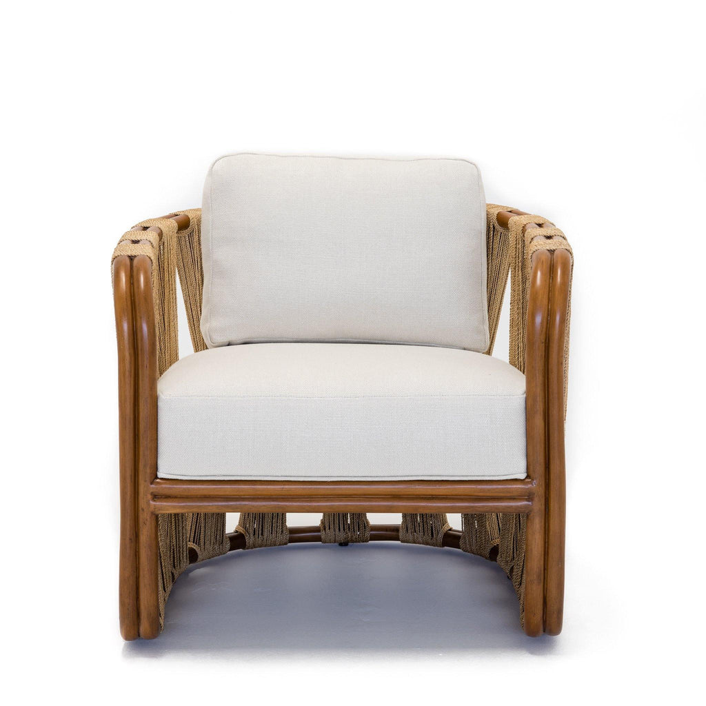 Strings Attached Lounge Chair - Coastal Rattan & Abaca Rope
