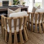 Strings Attached Lounge Chair - Coastal Rattan & Abaca Rope