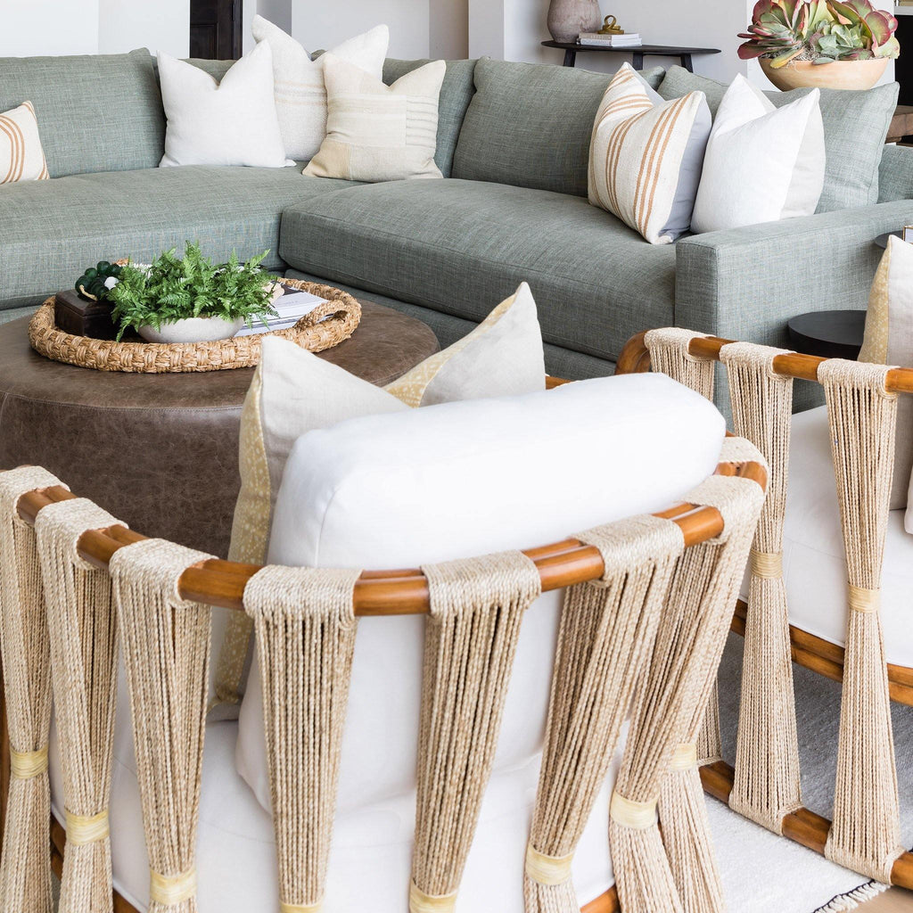 Strings Attached Lounge Chair - Coastal Rattan & Abaca Rope
