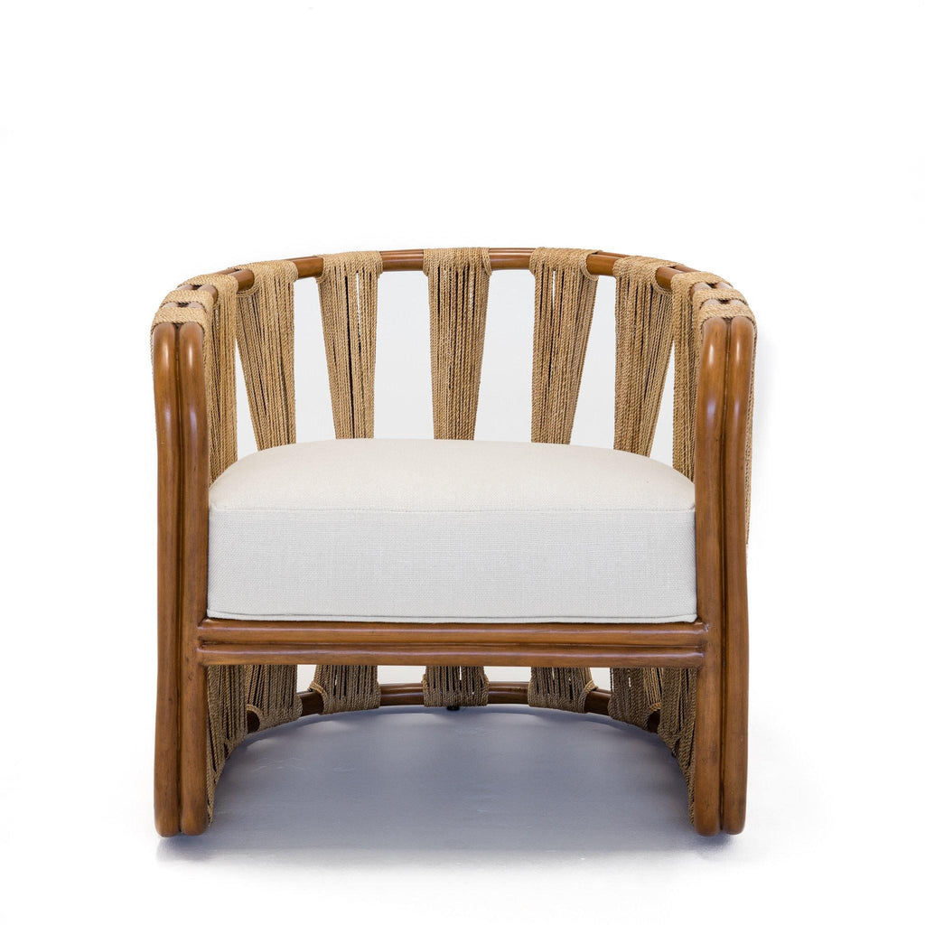 Strings Attached Lounge Chair - Coastal Rattan & Abaca Rope