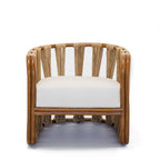 Strings Attached Lounge Chair - Coastal Rattan & Abaca Rope