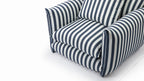 Hoxton Indoor/Outdoor Navy Stripe Lounge Chair