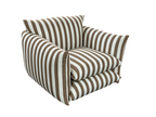 Hoxton Indoor/Outdoor Navy Stripe Lounge Chair