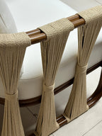 Strings Attached Lounge Chair - Coastal Rattan & Abaca Rope