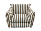 Hoxton Indoor/Outdoor Navy Stripe Lounge Chair