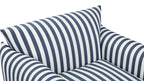 Hoxton Indoor/Outdoor Navy Stripe Lounge Chair