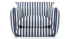 Hoxton Indoor/Outdoor Navy Stripe Lounge Chair