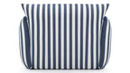 Hoxton Indoor/Outdoor Navy Stripe Lounge Chair