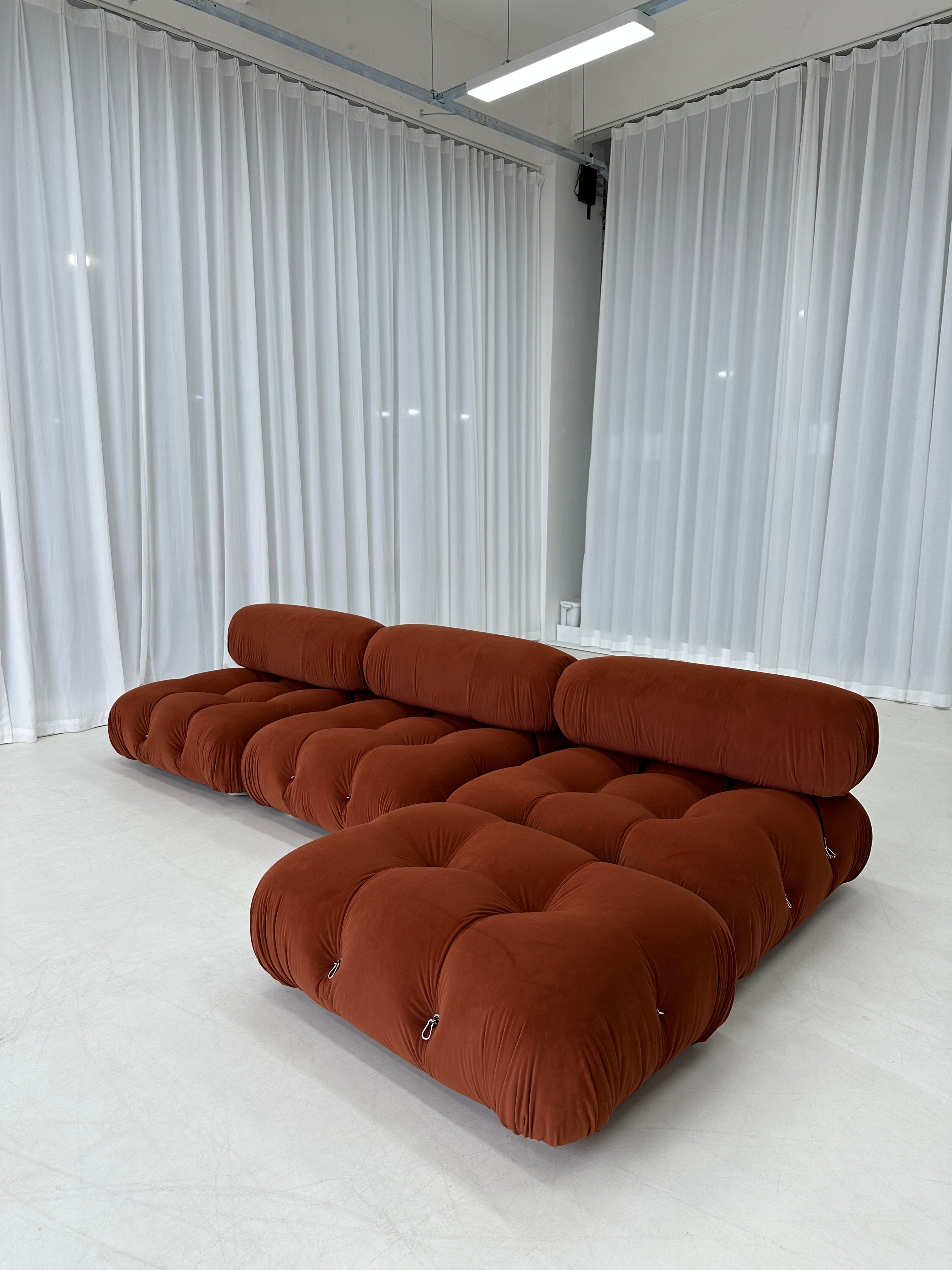 Mario Bellini-Inspired Sofa & Ottoman Set
