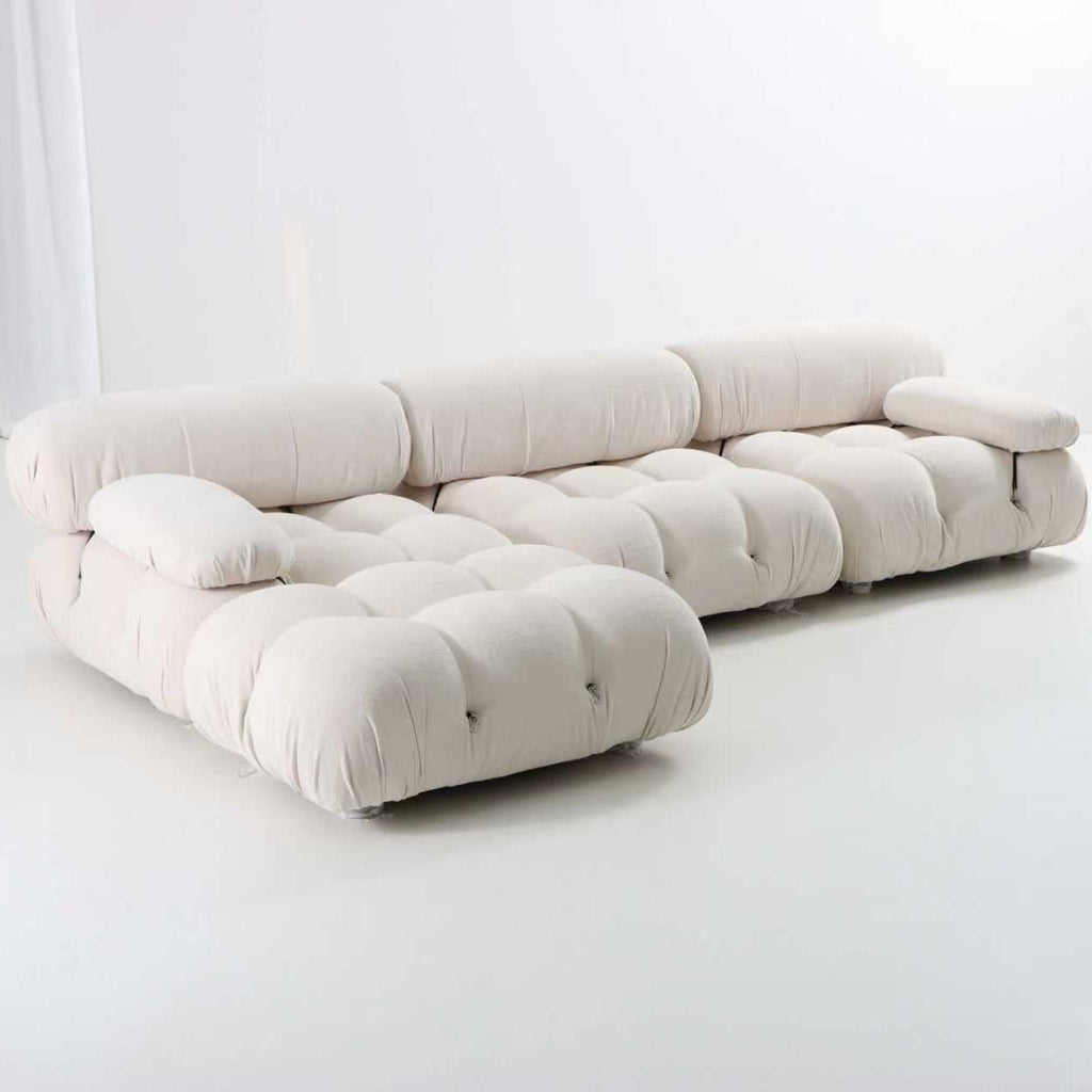 '- Customizable Mario Bellini-Style Sofa with Ottoman