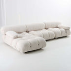 '- Customizable Mario Bellini-Style Sofa with Ottoman