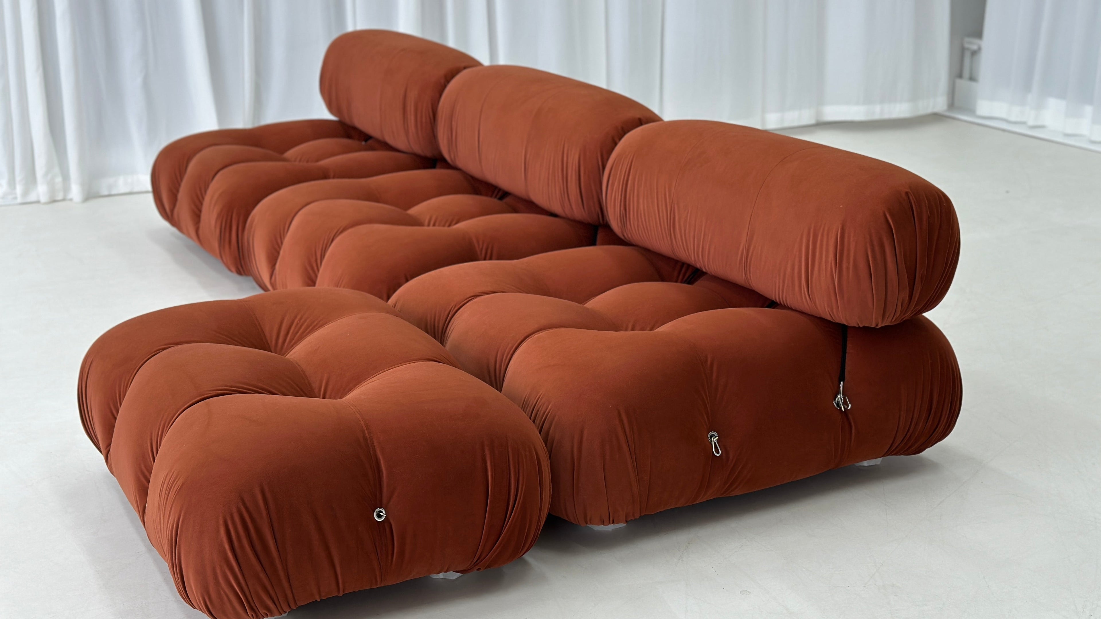 '- Sleek Mid-Century Modern Sofa Inspired by Mario Bellini