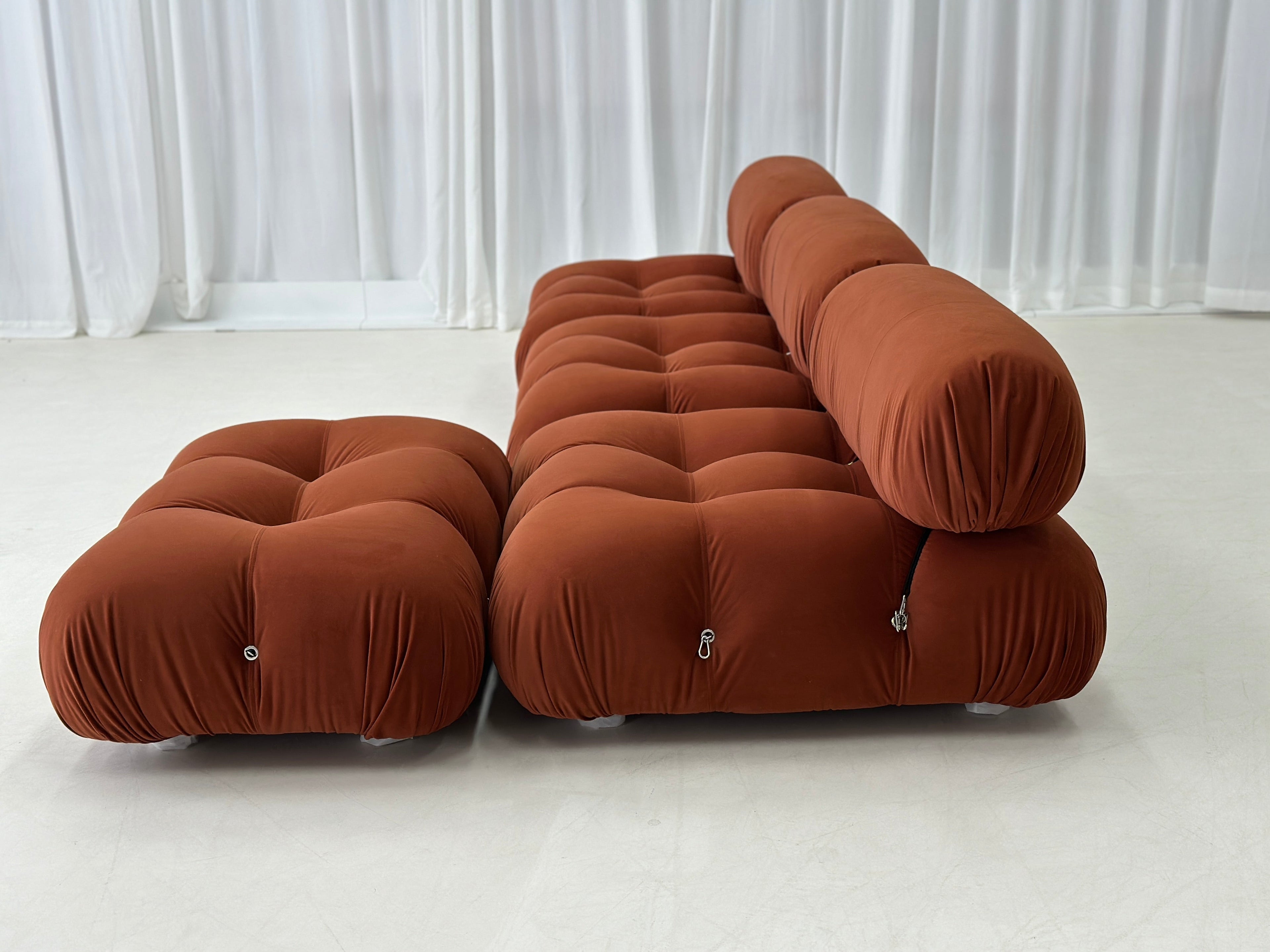Mario Bellini-Inspired Sofa & Ottoman Set