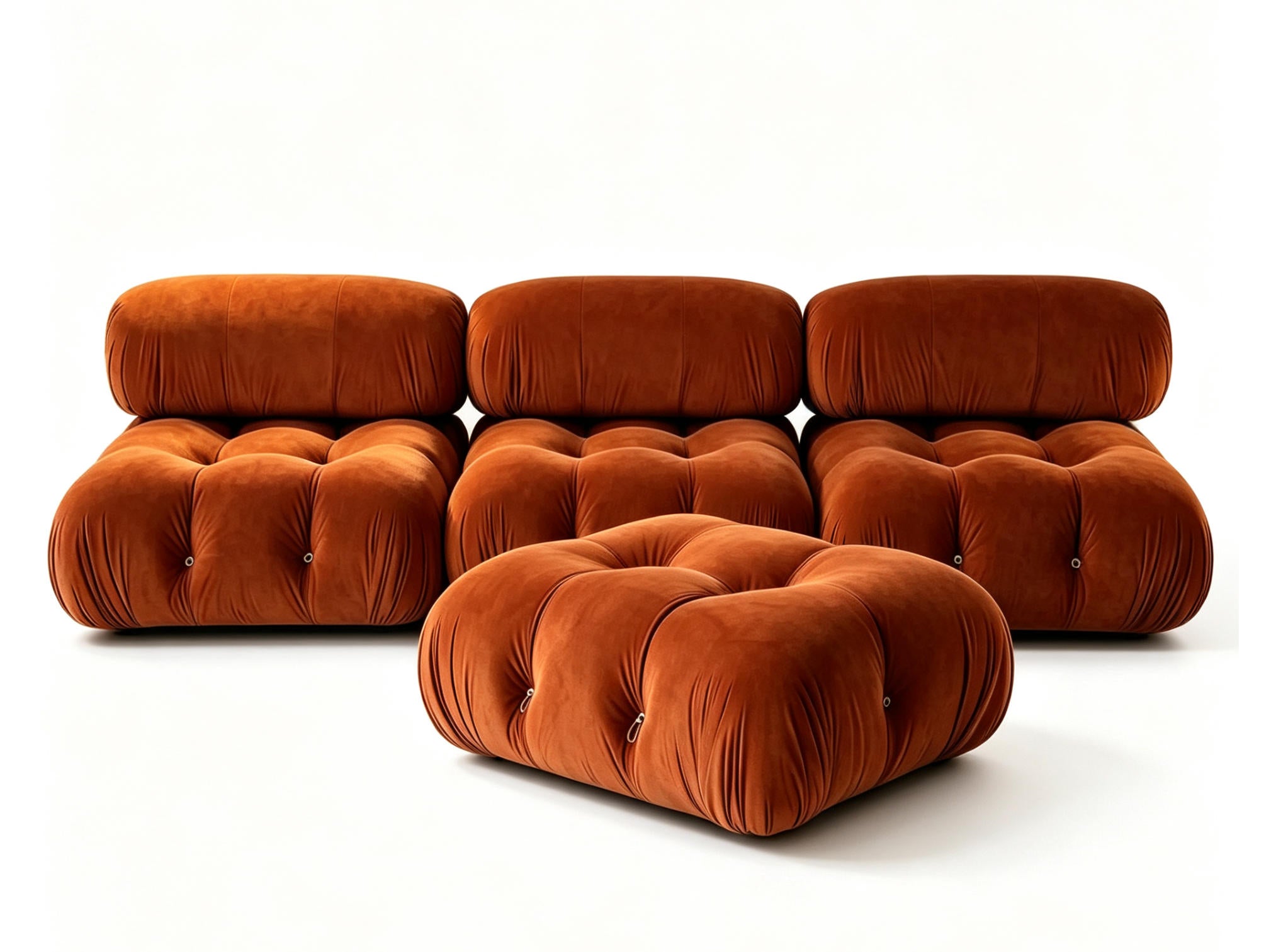 Mario Bellini-Inspired Sofa & Ottoman Set