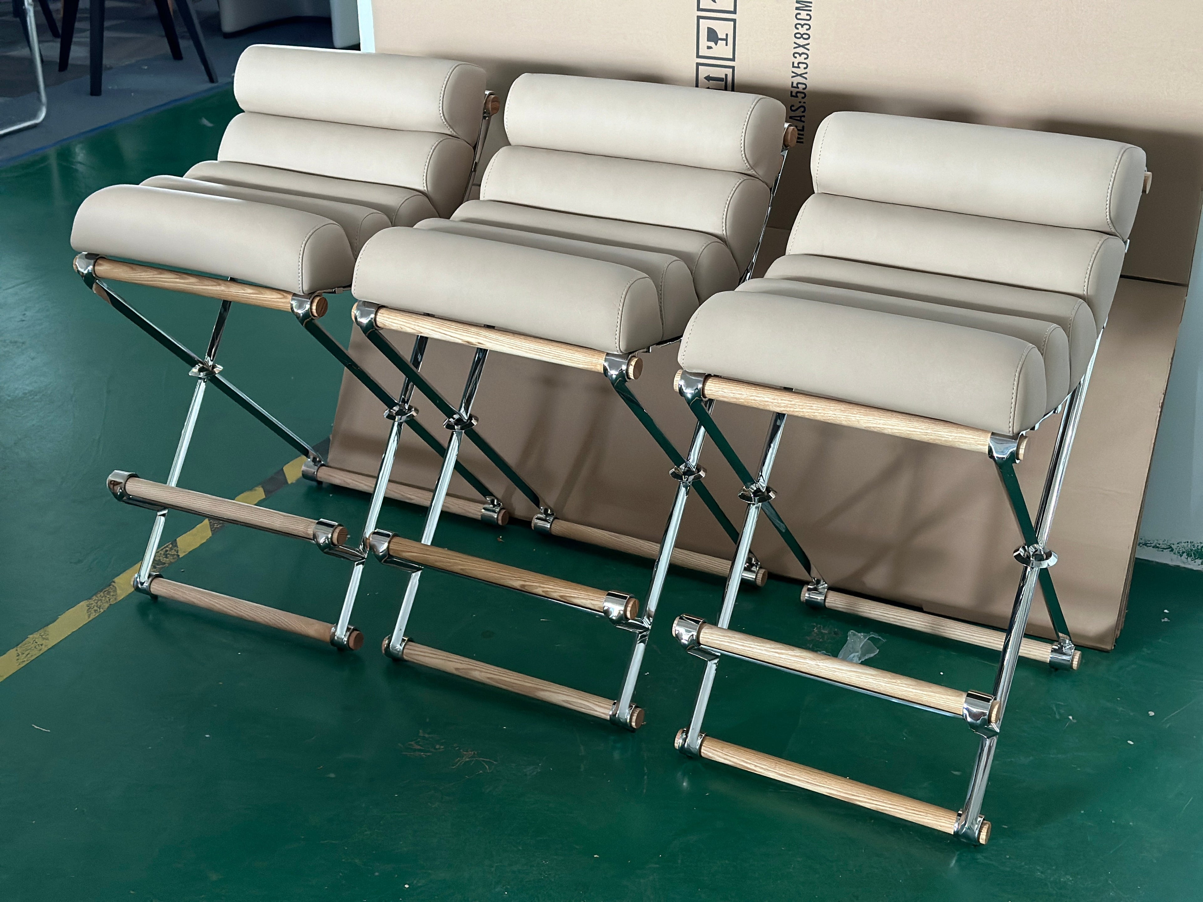 - Kaelisys Design Custom Bar Stool with Customizable Seat Height & Finishes